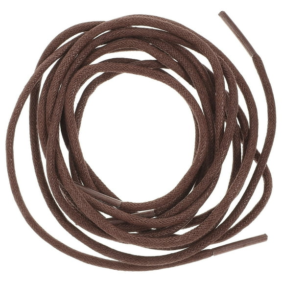 MERRYHAPY 1 Pair Shoe Laces Brown Polyester Waxed for Business Wear Resistant