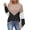 Khaki & Black, variant on Zeagoo Sweaters for Women Long Sleeve Crew Neck Casual Pullover Knit Tops Fall Winter Trendy