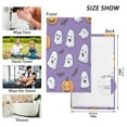 thumbnail image 6 of Yayeee 100% Cotton Hand Towels for Bathroom 16" x 28" Soft Absorbent Kitchen Towel, Halloween Ghosts Purple, 6 of 7