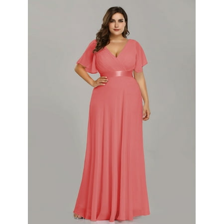 Ever Pretty Ever Pretty Womens Plus Size Long Wedding Guest