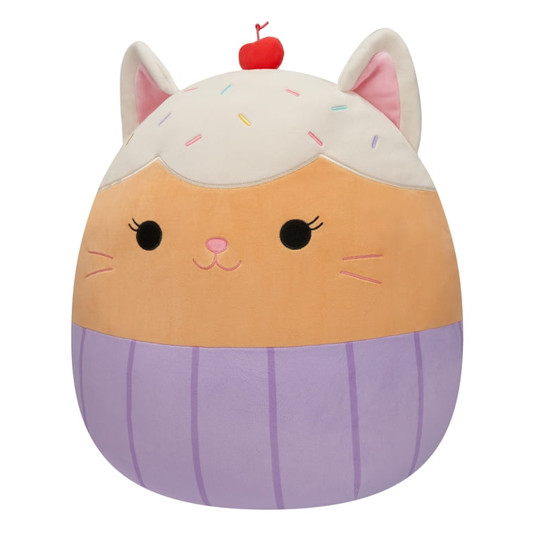 Squishmallows, Plush Toy, 16 inch Miriam the Vanilla Cupcake Cat