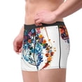 thumbnail image 2 of Vsdgher Colorful Floral Jellyfish Pattern Men's Boxer Brief Underwear,Soft Funny Underwear for Men-Small, 2 of 5