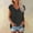 Dark Blue, variant on New & Trending Uooqdmx Blouses for Women, V Neck T Shirts for Women, Beach Vacation Clothes for Women, V Neck Short Sleeved Top, Ruffled Blouses for Women, Hot Pink M
