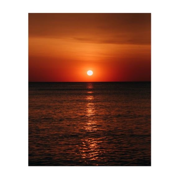 Outer Banks Sunrise 01 - Nags Head North Carolina Photography Unframed Wall Art Print 8 x 10 inches