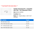 thumbnail image 2 of Cylinder Head Dowel Pin - Compatible with 1968 - 1981 Oldsmobile Cutlass 1969 1970 1971 1972 1973 1974 1975 1976 1977 1978 1979 1980, 2 of 2