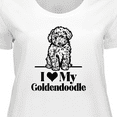 thumbnail image 4 of Inktastic I Love My Goldendoodle Dog Women's Plus Size T-Shirt, 4 of 5