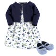 thumbnail image 1 of Hudson Baby Conjunto De Cárdigan Y Zapatos De Algodón Para Niña De 9 A 12 Meses, 1 of 1