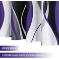 thumbnail image 6 of Black and Purple Shower Curtain, Abstract Modern Grey and Purple Bathroom Decor Accessories, Waffle Weave Textured Fabric Shower Curtain Set with Hooks, 72x72, 6 of 6