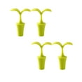 thumbnail image 5 of WHAMVOX Silicone Wine Stopper with Leaf Shape Design for Bottle Use Green Color Reusable and 4 Pieces, 5 of 8
