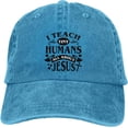 thumbnail image 1 of I Teach Tiny Humans About Jesus Baseball Cap for Women Men Snapback Hat Breathable Cap, 1 of 7