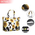 thumbnail image 2 of Black White Cow Pattern Sunflower Travel Tote Bags for Women Carry On,Large Weekender Bags for Women Travel,Multi Functional Duffle Bag for Work,Shopping,Sports, 2 of 5