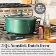 thumbnail image 3 of Granite Stone 5Qt Dutch Oven Ultra Durable Mineral & Diamond Nonstick Dutch Oven Emerald Green, 3 of 7