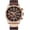 Rose Gold - Brown, variant on Mens Multifunction Sport Chronograph Watch Military Waterproof Japanese Quartz Wrist Watch Brown Leather