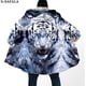 thumbnail image 4 of The King-Capa de piel de tigre blanco con estampado 3D para hombre, abrigo grueso y cálido con capucha, abrigo de lana a prueba de viento, bata, manta, 1, 4 of 4