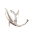 thumbnail image 3 of Zinc Alloy Shark Design Guitar Capo Quick Change Clamp Key Trigger Release(Silver Grey), 3 of 10
