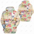 thumbnail image 2 of Nouveau Chandail à Capuchon pour Femmes Hello Kitty Mignon avec Chaton Imprimé, Veste Harajuku, Mode Printemps et Automne, 2 of 7