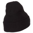 thumbnail image 3 of Tennessee State Map Embroidered Long Beanie - Black OSFM, 3 of 5