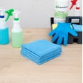 thumbnail image 3 of Clean Tek Professional Blue Microfiber Cleaning Cloth - 16" x 16" - 10 count box, 3 of 4