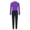 thumbnail image 4 of vastwit Justaucorps de Gymnastique Rythmique à Manches Longues pour Garçons et Filles Combinaison de Danse une Pièce Violet 12, 4 of 6