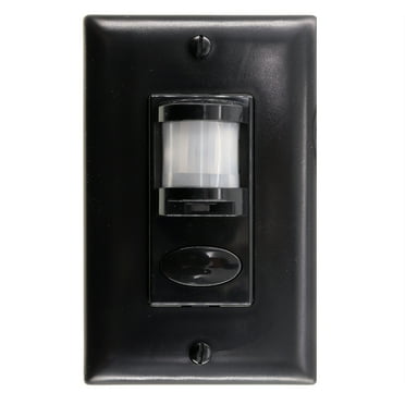 Sensor Switch WSD-PDT-BK Dual-Tech Wall Switch Occupancy Sensor, 120/277V, Black