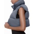 thumbnail image 4 of Shiyifa Veste Courte à Col Montant avec Fermeture Éclair pour Femmes, 4 of 7
