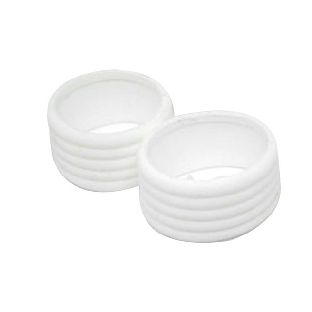 2 Pcs Kit de Fixation pour Raquette de Tennis, Anneau Extensible, Protection de Finition, Accessoires Extérieurs Professionnels, Blanc