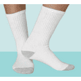 thumbnail image 3 of 3-24 Pairs Men Solid Sports Athletic Work Plain Crew Cotton Socks 10-13, 9-11, 3 of 4