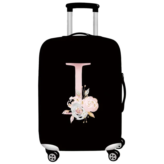 Housse de Protection pour Bagages Accessoires de Voyage Valise Anti-Poussière Résistante à l'Usure Série Fleur Rose Étui de Protection Mode 2024 8fleur Rose