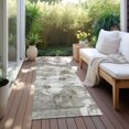 thumbnail image 6 of Addison Rugs Chantille Indoor/Outdoor Transitional Floral Taupe Washable Runner Rug, 2'3" x 7'6", 6 of 6