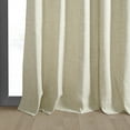 thumbnail image 6 of Natural Light Beige Vintage Thermal Cross Linen Weave Blackout Curtain (1 Panel), Natural Light Beige, 50W X 108L, 6 of 9