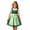 Green, variant on Girls Dirndl Dresses Puff Sleeve German Bavarian Traditional Apron Dress Kids Oktoberfest Costume Holiday Outfits for Festival Party Sky Blue 140
