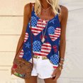 thumbnail image 1 of SMihono Hauts pour Femmes Débardeur pour Femmes Mode Débardeur d'Été pour Femmes à Col Rond Sans Manches Imprimé Décontracté Camisole Blouse Débardeurs pour Femmes Hauts d'Été pour Femmes, 1 of 5