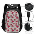 thumbnail image 3 of Balery Rose Flowers Print USB Charging Backpack for Men and Women - Water-Resistant, Anti-Theft Laptop Backpack with USB Port for Travel, Work, School, and College, 3 of 7