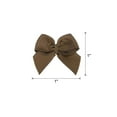 thumbnail image 2 of Uxcell 50 Pcs Mini Lazo de Cinta 1" Mini Flor de Cinta de Satén Marrón, 2 of 4