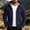 Navy, variant on Softshell Hooded Jacket for Men Fleece Lined Full Zip Windbreaker with Zipper Pockets Adjustable Cuffs Lightweight Outdoor Coat for Hiking Travel Work and Cold Weather Activities XL