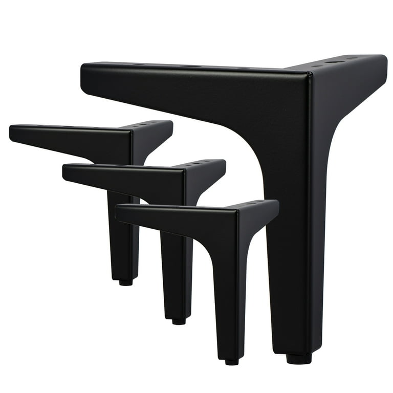 LAVANE 4 Inch 10 cm Metal Furniture Legs Set of 4 Modern Iron