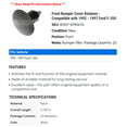 thumbnail image 2 of Front Bumper Cover Retainer - Compatible with 1992 - 1997 Ford F-350 1993 1994 1995 1996, 2 of 2
