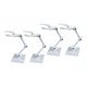 thumbnail image 1 of Vogacara Soporte de modelo de muñeca de ángulo ajustable Base de acción de Hobby para muñeca de 6 pulgadas Kits de construcción modelo 4 piezas blanco, 1 of 1