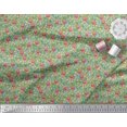 thumbnail image 3 of Soimoi Poly Georgette Fabric Leaves & Floral Artistic Decor Fabric Printed Yard 52 Inch Wide, 3 of 5