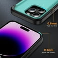 thumbnail image 5 of Dteck for iPhone 13 Pro Case with 2 Pack Screen Protector, Military Grade Shockproof Full Body Protection Phone Case with Card Holder Flip Kickstand for iPhone 13 Pro,Cyan, 5 of 7