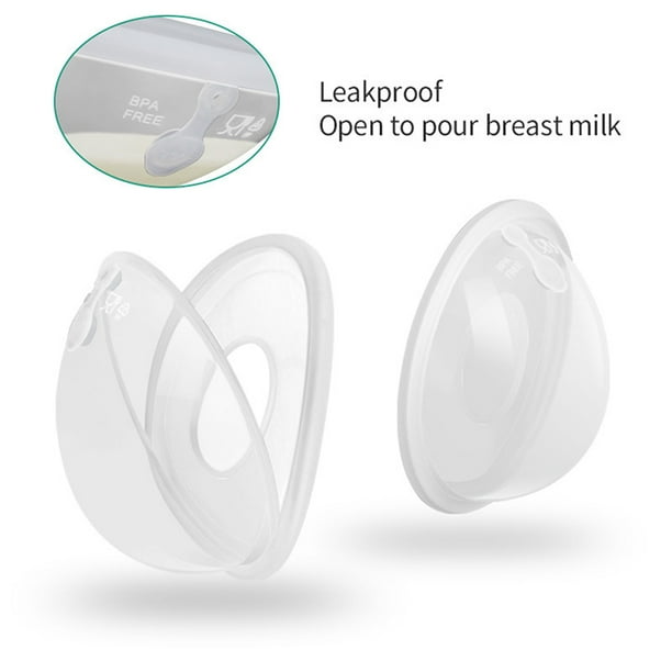 Luxsea 2 Pack Silicone Breast Milk Collector Breast Shells Saver