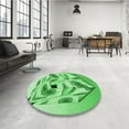 thumbnail image 3 of Ahgly Company Indoor Rectangle Patterned Stoplight Go Green Area Rugs, 5' x 8', 3 of 6