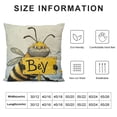 thumbnail image 5 of SHANXI Bee Kind Cute Bee Gnome Spring Throw Pillow Cover Seasonal Spring Summer Home Living Room Decor Pillow Cover,Farmhouse Honey Bee Cushion Cover,Bee Lover Gifts,Girls Women Gifts 12x12in, 5 of 5