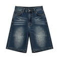 thumbnail image 5 of Womens Jean Shorts High Waisted Summer Stretchy Casual Elastic Waist Denim Shorts with Pockets, 5 of 5