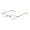 silver, variant on NEW VERA WANG V04 WOMENS/LADIES DESIGNER HALF-RIM GOLD "SCHOOL TEACHER PROFESSOR" LOOK MADE IN JAPAN FRAME DEMO LENSES 47-17-130 EYEGLASSES/EYE GLASSES