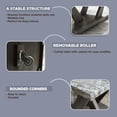 thumbnail image 5 of Signature Design by Ashley Bensonale Contemporary Occasional Table Set with Faux Marble Top and Casters, Set of 3, Gray & Dark Brown, 5 of 6