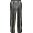 thumbnail image 1 of Plus size 4x Tall Silver Metallic Slinky Tapered Silver Capri Pants, 1 of 4