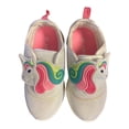 thumbnail image 3 of Carter's Toddler Girl's Light Up Velcro Strap Pull On Sneaker (Unicorn, 8), 3 of 7