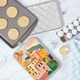 thumbnail image 5 of Yayeee Pot Holders Kitchen Heat Resistant with Pocket 7"x9.8" Cotton Oven Cooking Hot Pads, Pink Cityscape Painting, 5 of 7