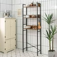 thumbnail image 2 of Costway 3-Tier Over-The-Toilet Storage Rack Bathroom Organizer Space Saver Rustic Brown, 2 of 10